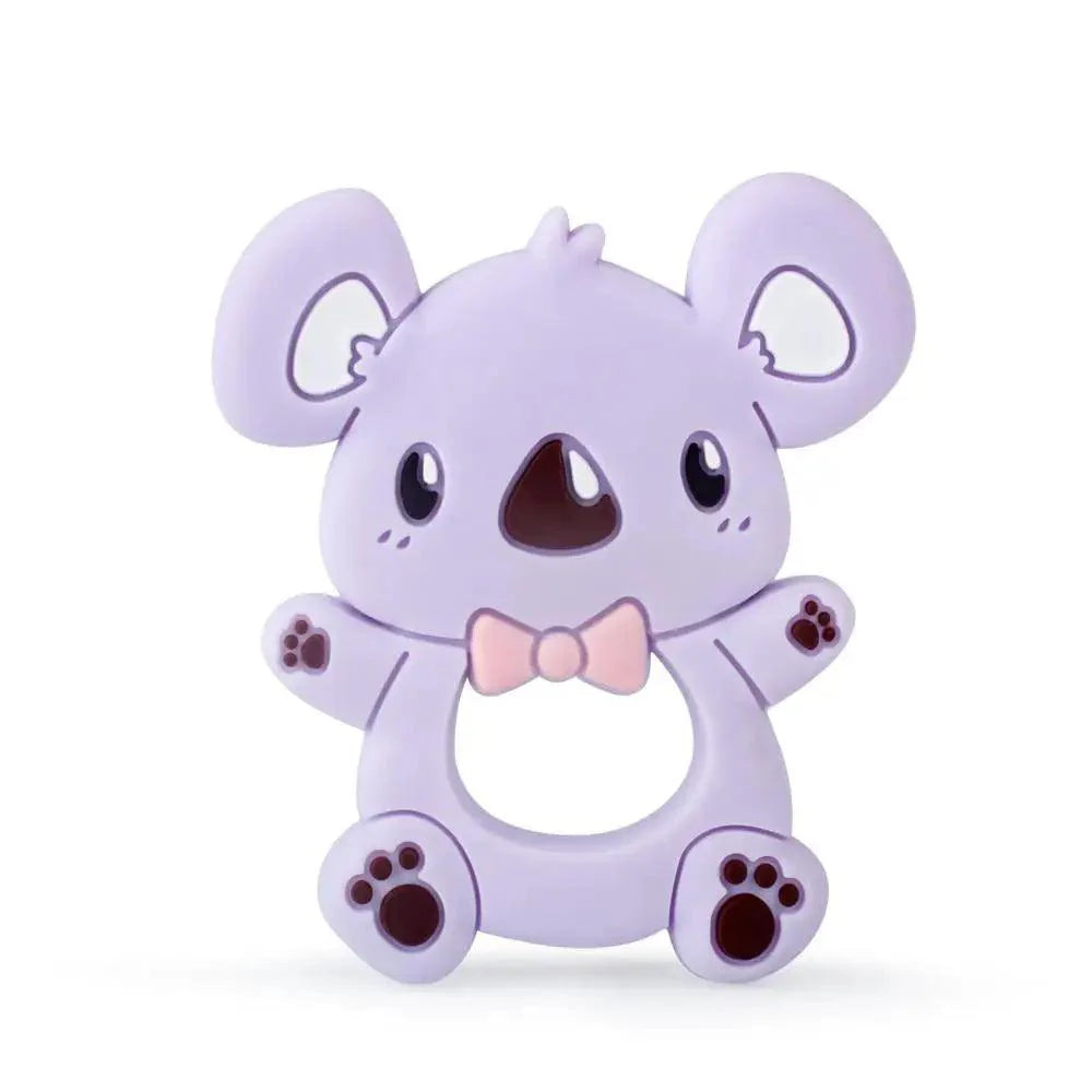 Baby Silicone Teethers BPA Free Teething Toy Animals Koala Bear Dog Teether Silicone Beads