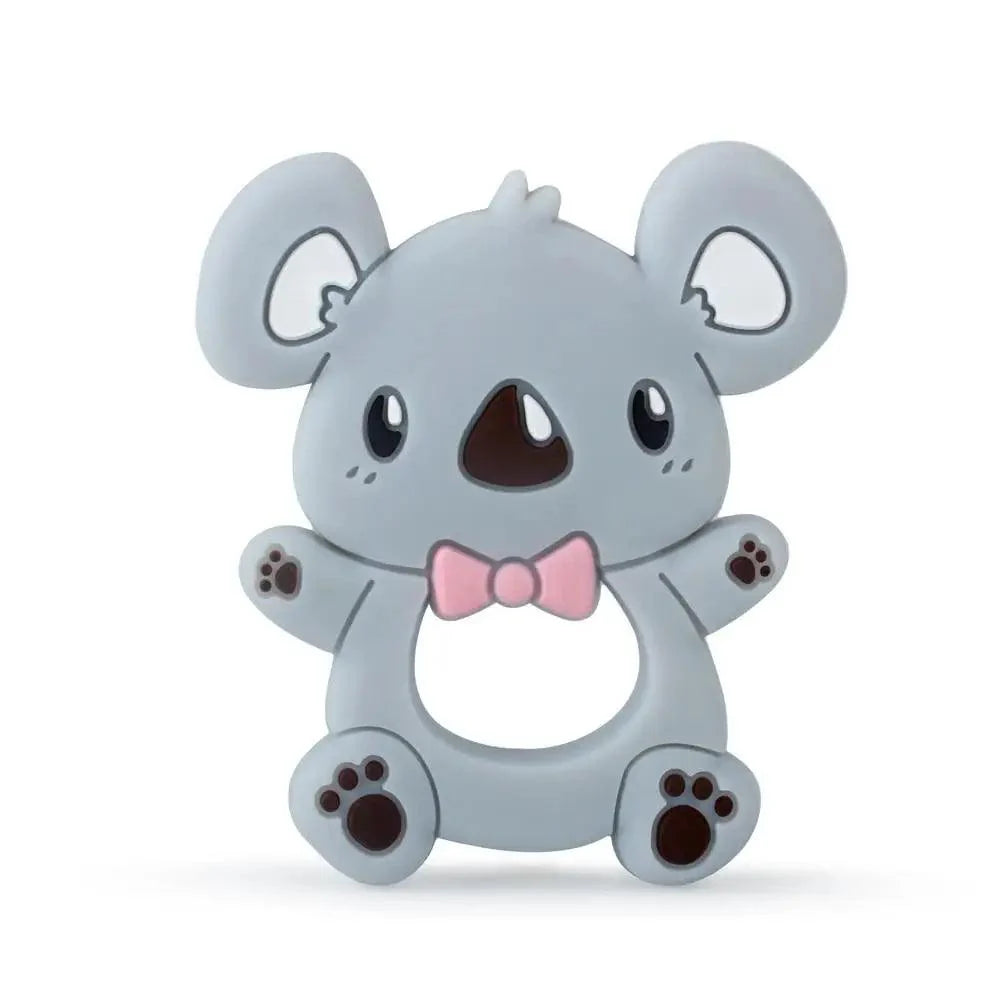 Baby Silicone Teethers BPA Free Teething Toy Animals Koala Bear Dog Teether Silicone Beads