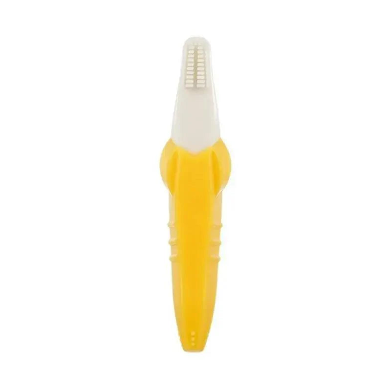 Baby Teether Toys Toddle Safe Banana Teething Ring Silicone Chew Dental Care Toothbrush Nursing Beads Gift For Infant