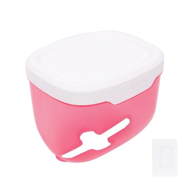 Bathroom Toilet Paper Holder Punch-free Waterproof Storage Box Toilet Paper Storage Rack Paper Towel Kitchen Storage Accessories Waterproof Toilet Paper Holder Wall Mounted Punch Free Paper Dispenser Transparent Storage Box Bathroom Kitchen Supply