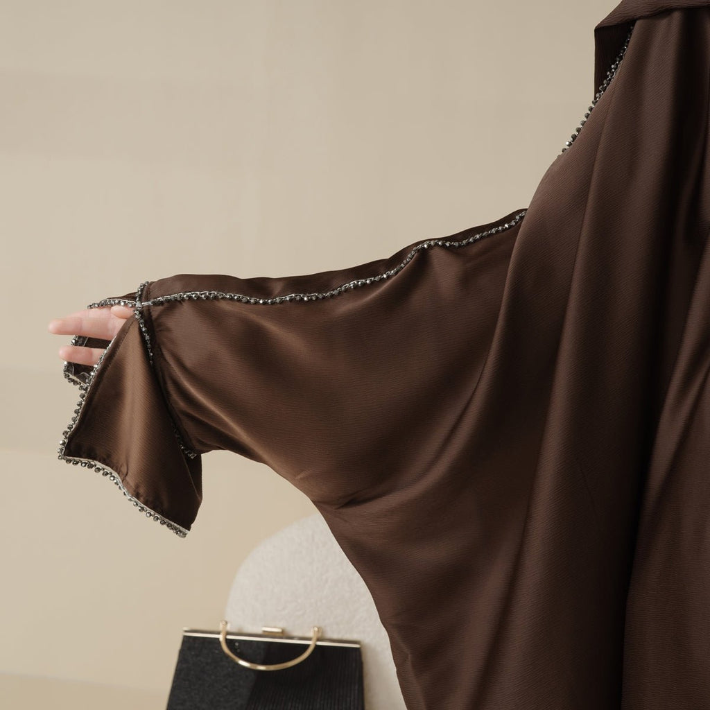 Batwing Abaya With Matching Hijab | Batwing Sleeve Abaya (MA041)