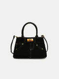 Stylish Suede Handbag – Adjustable Strap & Dual-Use Design
