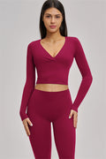 The Swoon Long Sleeve Crop top Leggings 2-Piece Set