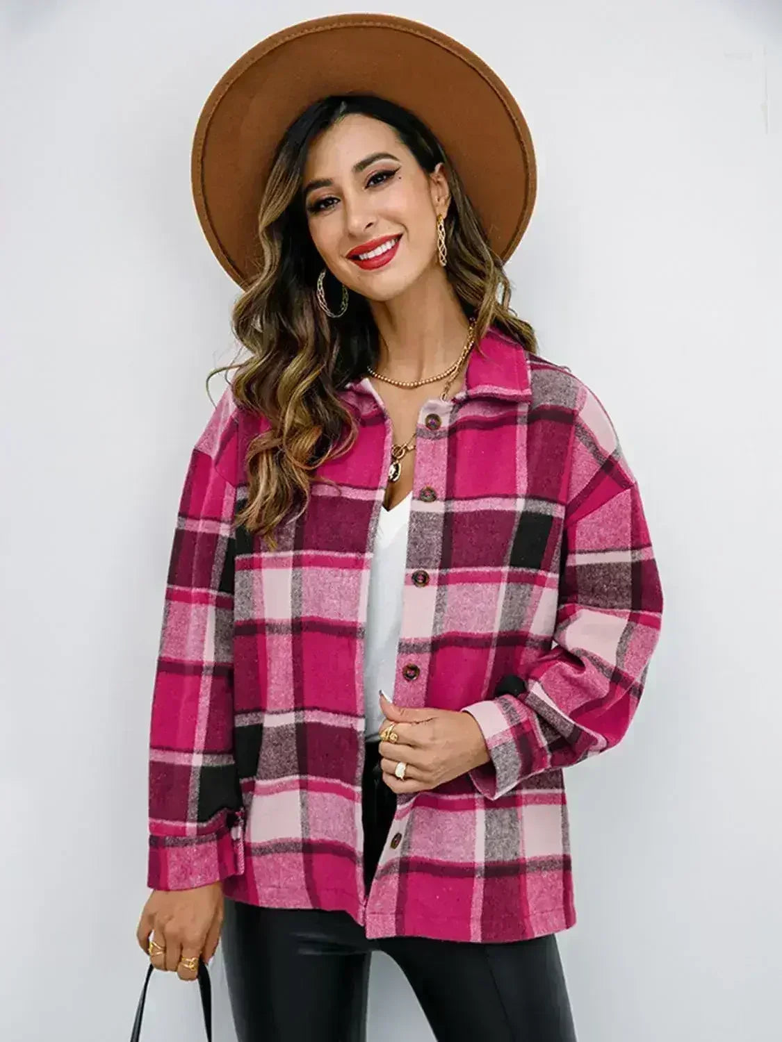 Pumpkin Spice Button-Down Jacket