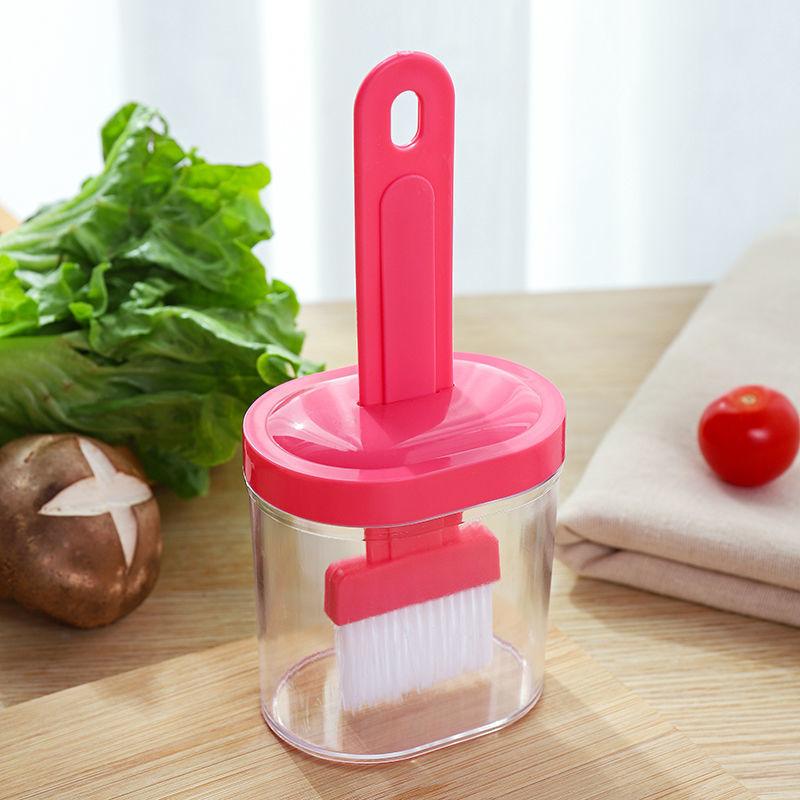BBQ Brush Cleaning Nylon/Silicone Brush Baking Bread Cooking Oil Cream Tools Multipurpose Kitchen Utensil Tool Silicone Oil Bottle Brush Barbecue Portable Dining Restaurant Kitchen Cooking BBQ Accessories