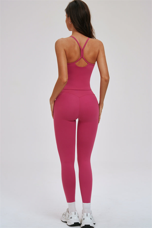 The Svelte Cross Back Tank Top Leggings 2-Piece Set