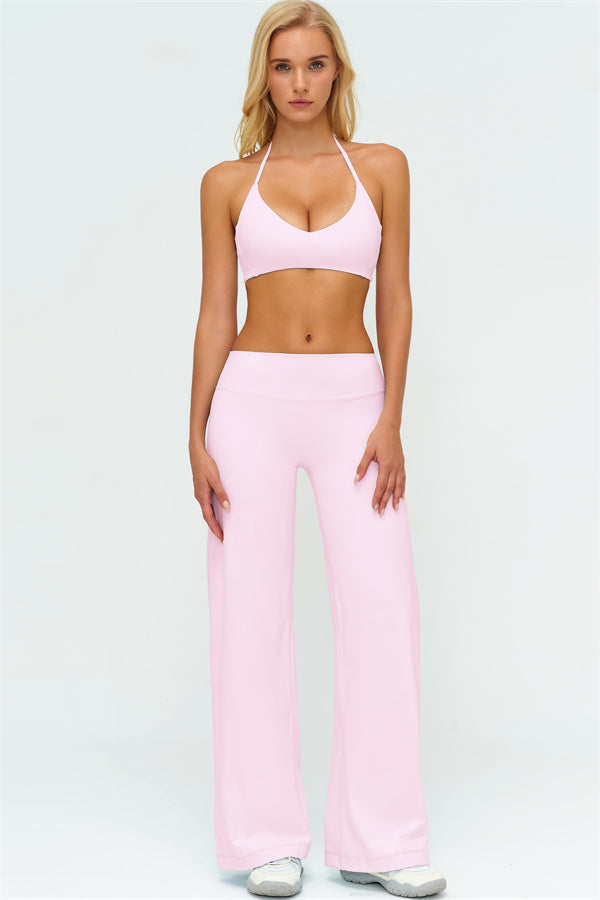 The Twirl Zip Jacket Sports Bra New Straight Leg Pants 3-Piece Set