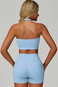 The Seraphine Halter Crop Top Shorts 2-Piece Set
