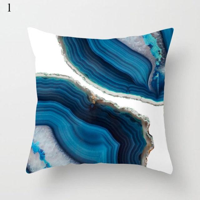 Beautiful Gold Print Pillow Cover Home Cotton Modern Decorative Pillowcase Gold Cushion Cases Decorative Cushions For Sofa Seat Covers Pillow Case