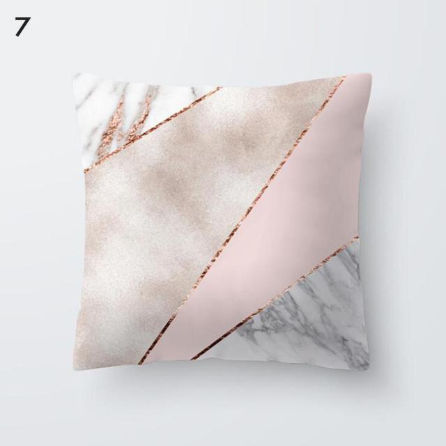 Beautiful Gold Print Pillow Cover Home Cotton Modern Decorative Pillowcase Gold Cushion Cases Decorative Cushions For Sofa Seat Covers Pillow Case