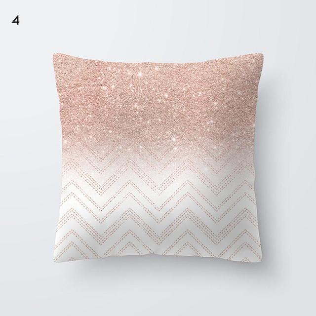 Beautiful Gold Print Pillow Cover Home Cotton Modern Decorative Pillowcase Gold Cushion Cases Decorative Cushions For Sofa Seat Covers Pillow Case