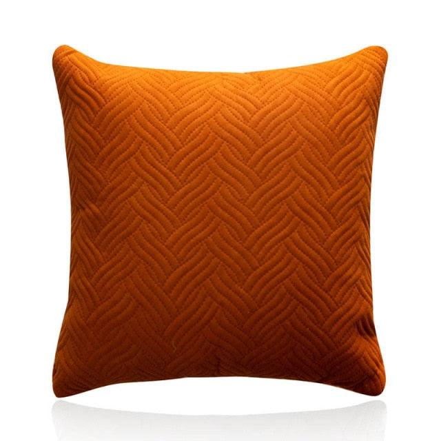Beautiful Quilted Pillowcase Throw Pillow Covers Home Decor Velvet Square Throw Pillow Covers Decoration Pillow Cushion Sofa Living Room Simple Decorative Cushion Cover 45x45CM