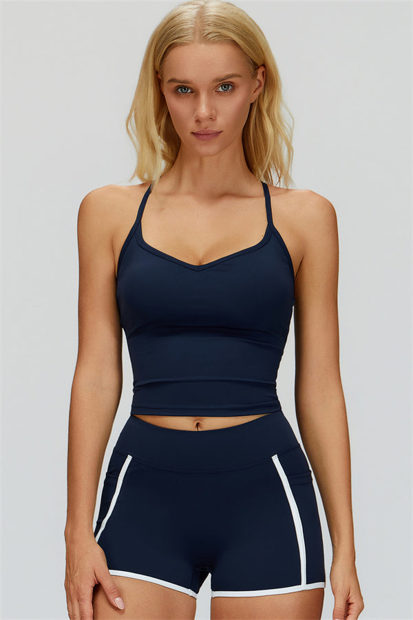 The Whisper Crop Top Shorts 2-Piece Set
