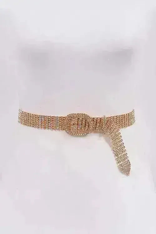 The Relle Gold Bling Belt OS for Women | Femstylo