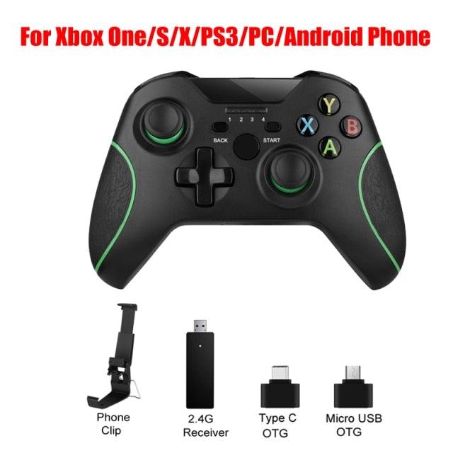 Best Quality Black 2.4G Wireless Joystick Gamepad Controller Compatible With Pc Smartphones Tablets Laptops Monitors