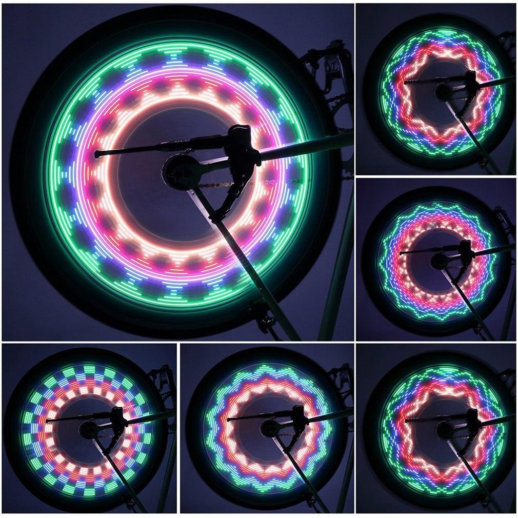 Bicycle Motorcycle Tire Wheel Lights LED Flash Spoke Light Lamp Outdoor Cycling Lights For 24 Inches Wheel LED Outdoor Bicycle Tire Safety Light Bike Spoke Decorations Glow Light In Dark Bike Accessories