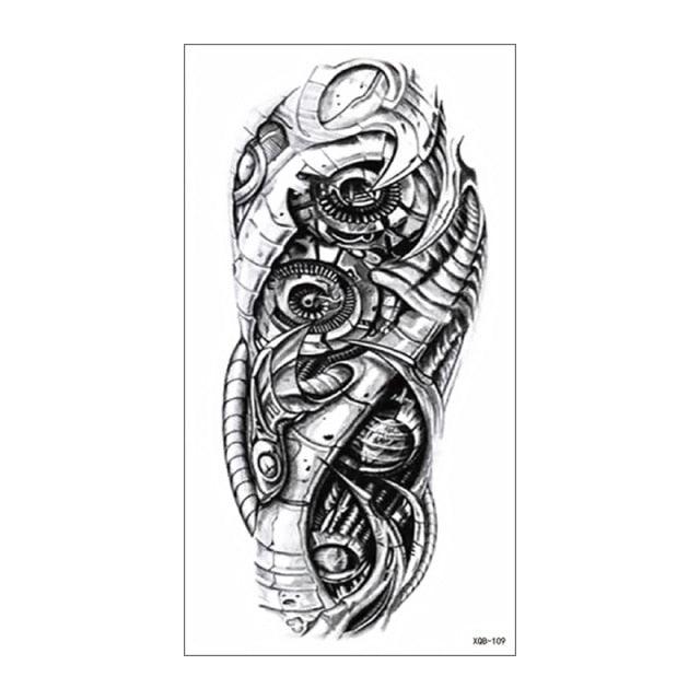 Big Tiger Lion Waterproof Temporary Sticker Tattoo Arm Legs Fake Tattoo Stickers For Adults Realistic Luxury Design For Mens Womens
