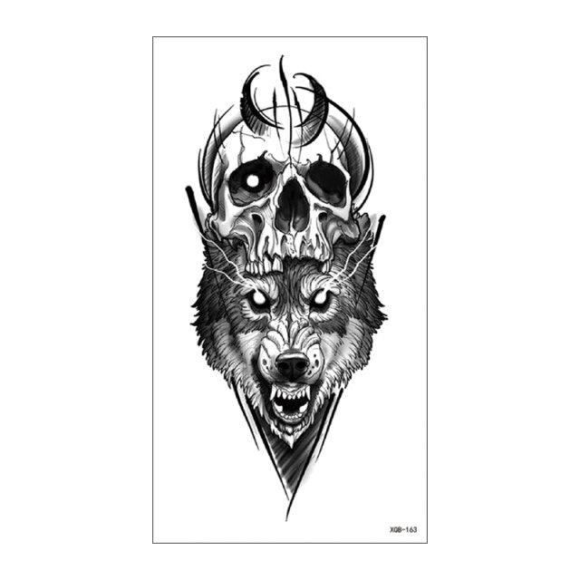Big Tiger Lion Waterproof Temporary Sticker Tattoo Arm Legs Fake Tattoo Stickers For Adults Realistic Luxury Design For Mens Womens