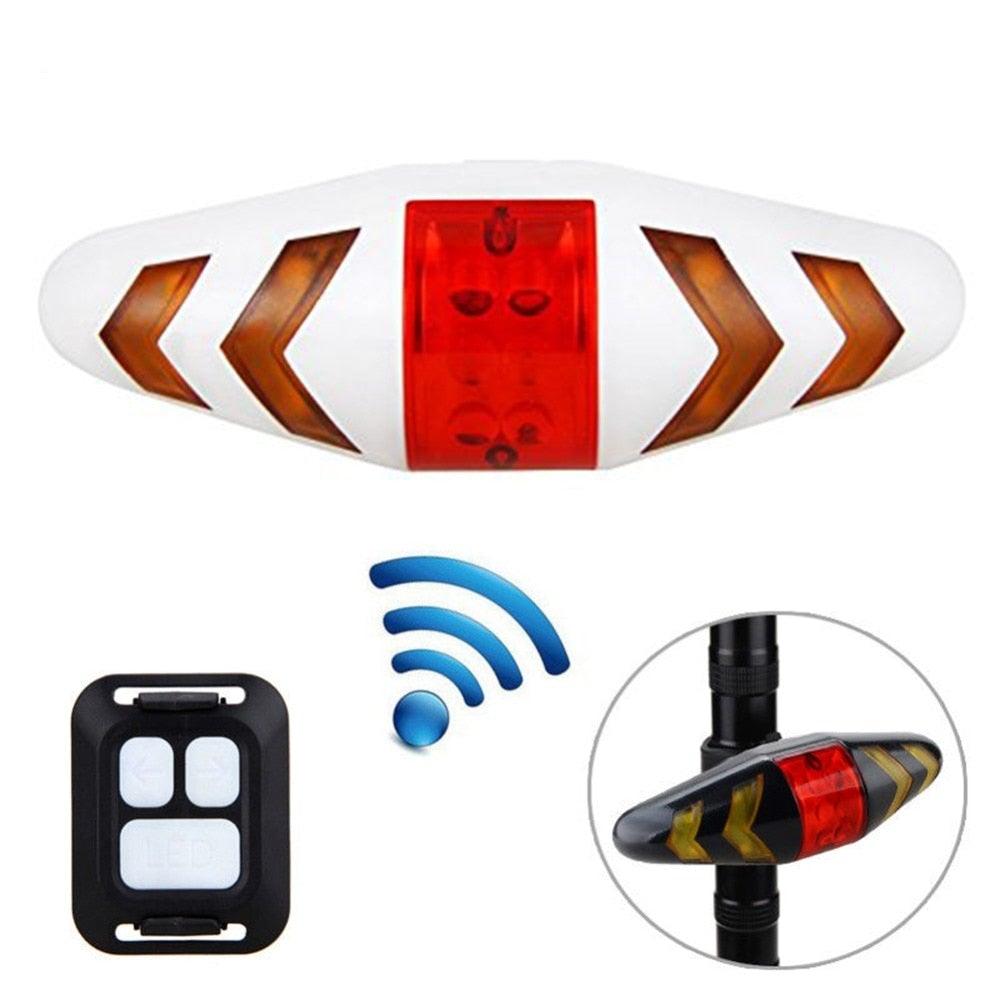 Bike Signal Wireless Remote Mountain Bike Cycling Lights Remote Control LED Warning Lamp Flashing Bike TailLight With Turn Signals Wireless Remote Control Ultra Bright LED Safety Warning Rear Lights