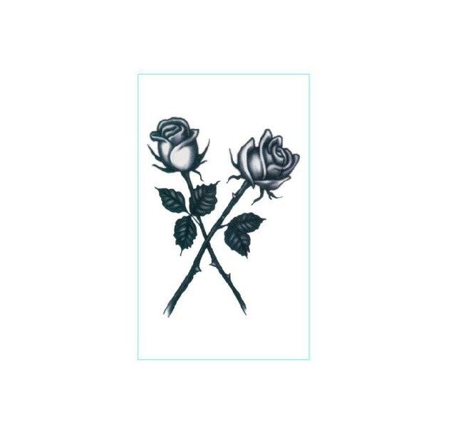 Black Clown Temporary Tattoo Sticker Body Art Arm Waist Fake Waterproof Tattoos Elegant Small Design For Men Women