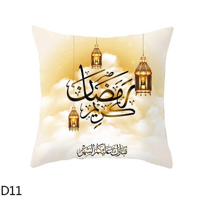 Black Gold Decor Pillow Case Ramadan Cushion Cover Pattern Decorative Cushion Pillowcase Stylish Pillow Home Decor Pillowcover