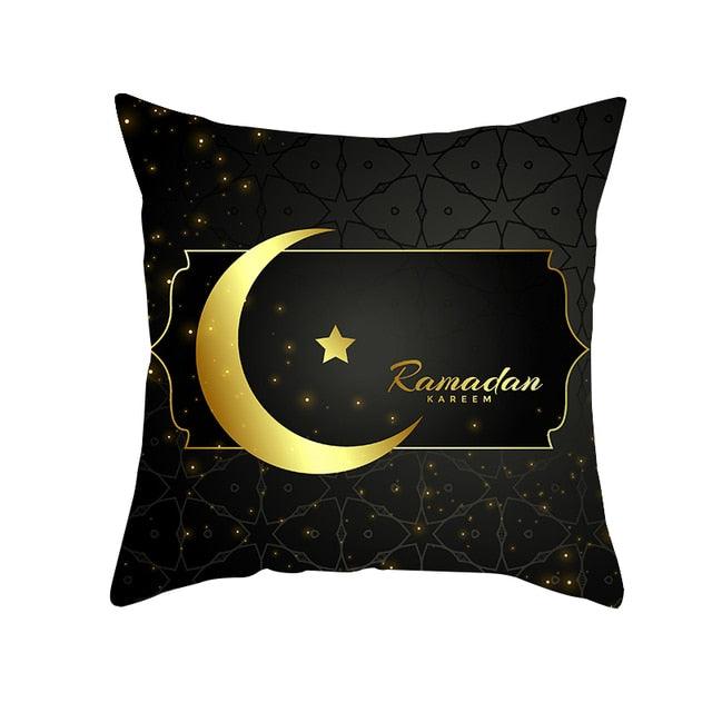Black Gold Pattern Decorative Pillowcase Cushion Peach Skin Colorful Decorative Pillow Cases Sofa Couch Decoration Cushion Covers Pillow Beautiful Pillowcase