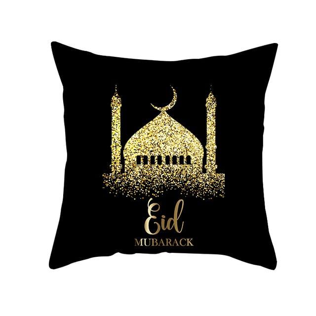 Black Gold Pattern Decorative Pillowcase Cushion Peach Skin Colorful Decorative Pillow Cases Sofa Couch Decoration Cushion Covers Pillow Beautiful Pillowcase