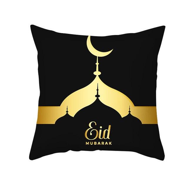 Black Gold Pattern Decorative Pillowcase Cushion Peach Skin Colorful Decorative Pillow Cases Sofa Couch Decoration Cushion Covers Pillow Beautiful Pillowcase