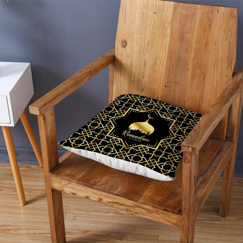 Black Gold Pattern Decorative Pillowcase Cushion Peach Skin Colorful Decorative Pillow Cases Sofa Couch Decoration Cushion Covers Pillow Beautiful Pillowcase
