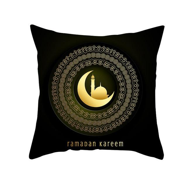 Black Gold Pattern Decorative Pillowcase Cushion Peach Skin Colorful Decorative Pillow Cases Sofa Couch Decoration Cushion Covers Pillow Beautiful Pillowcase