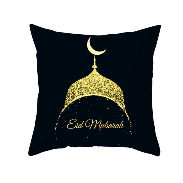 Black Gold Pattern Decorative Pillowcase Cushion Peach Skin Colorful Decorative Pillow Cases Sofa Couch Decoration Cushion Covers Pillow Beautiful Pillowcase