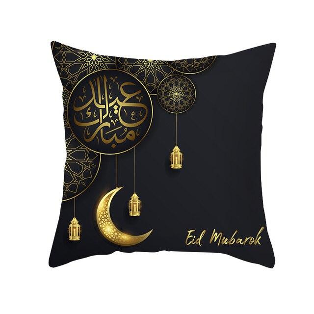 Black Gold Pattern Decorative Pillowcase Cushion Peach Skin Colorful Decorative Pillow Cases Sofa Couch Decoration Cushion Covers Pillow Beautiful Pillowcase