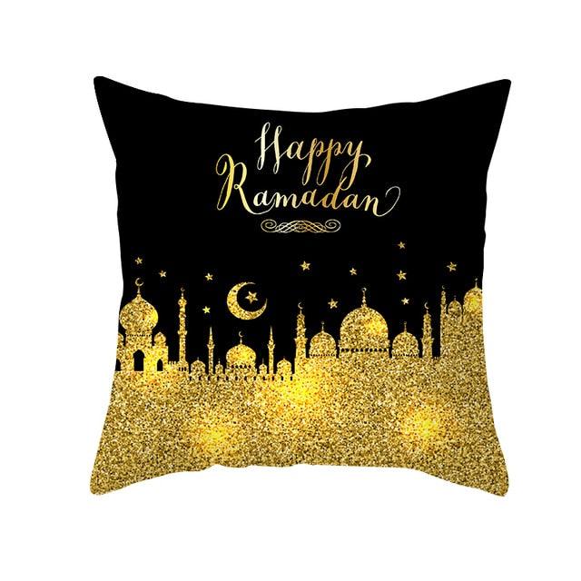 Black Gold Pattern Decorative Pillowcase Cushion Peach Skin Colorful Decorative Pillow Cases Sofa Couch Decoration Cushion Covers Pillow Beautiful Pillowcase