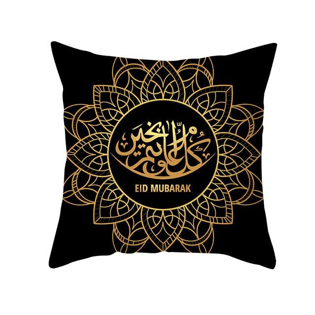 Black Gold Pattern Decorative Pillowcase Cushion Peach Skin Colorful Decorative Pillow Cases Sofa Couch Decoration Cushion Covers Pillow Beautiful Pillowcase