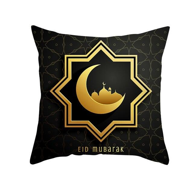 Black Gold Pattern Decorative Pillowcase Cushion Peach Skin Colorful Decorative Pillow Cases Sofa Couch Decoration Cushion Covers Pillow Beautiful Pillowcase