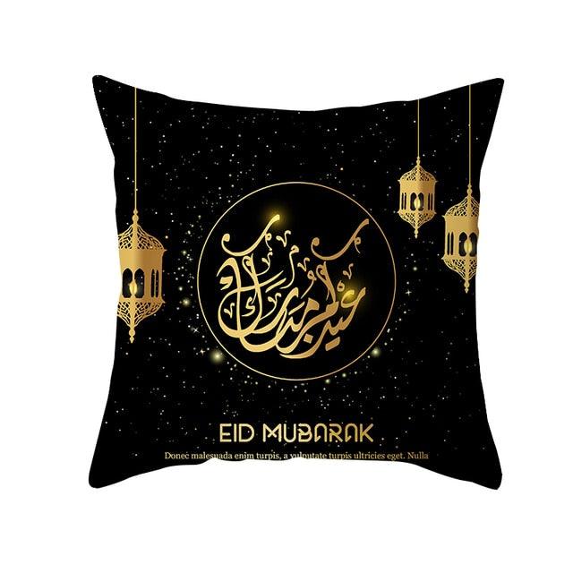 Black Gold Pattern Decorative Pillowcase Cushion Peach Skin Colorful Decorative Pillow Cases Sofa Couch Decoration Cushion Covers Pillow Beautiful Pillowcase