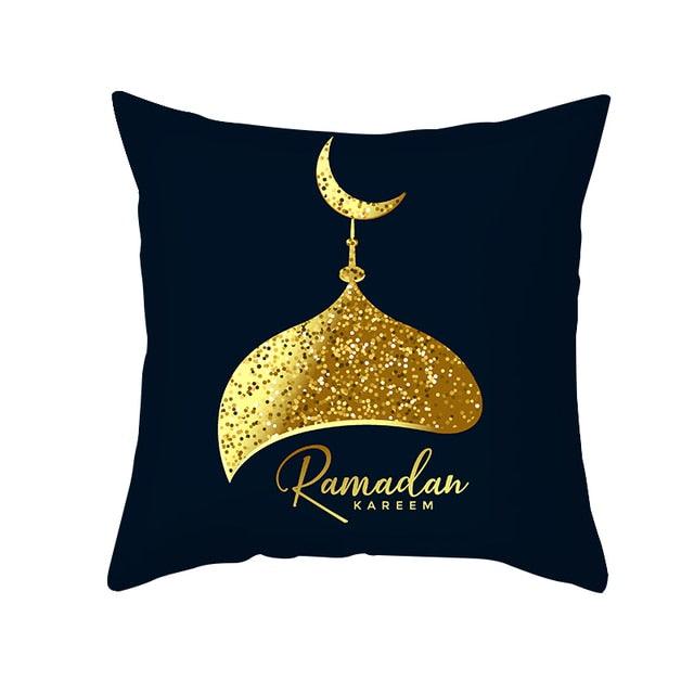 Black Gold Pattern Decorative Pillowcase Cushion Peach Skin Colorful Decorative Pillow Cases Sofa Couch Decoration Cushion Covers Pillow Beautiful Pillowcase