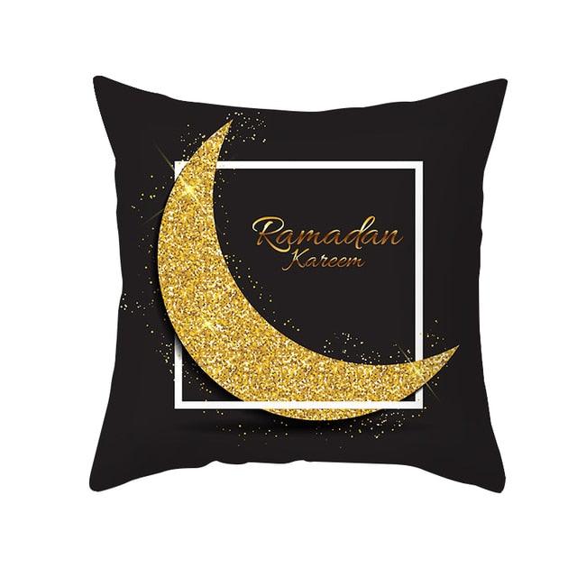 Black Gold Pattern Decorative Pillowcase Cushion Peach Skin Colorful Decorative Pillow Cases Sofa Couch Decoration Cushion Covers Pillow Beautiful Pillowcase