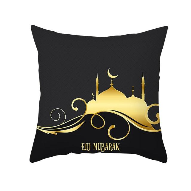 Black Gold Pattern Decorative Pillowcase Cushion Peach Skin Colorful Decorative Pillow Cases Sofa Couch Decoration Cushion Covers Pillow Beautiful Pillowcase