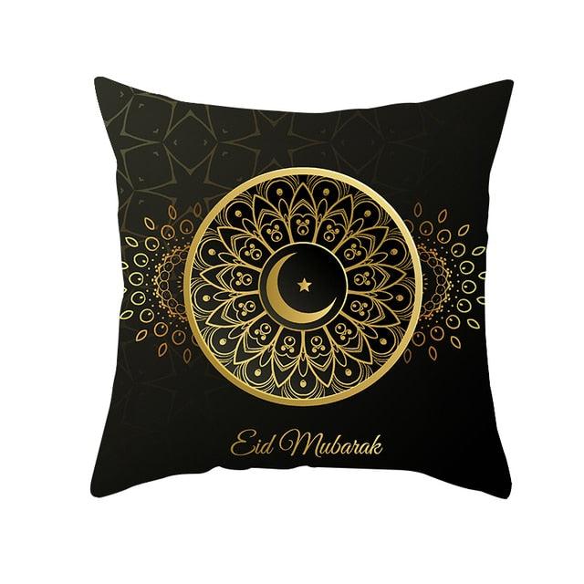 Black Gold Pattern Decorative Pillowcase Cushion Peach Skin Colorful Decorative Pillow Cases Sofa Couch Decoration Cushion Covers Pillow Beautiful Pillowcase