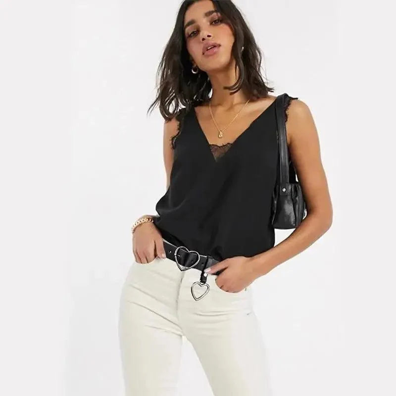 Black Heart Shaped Belt High Quality Love Elegant Belts For Women Vintage Design Belt Ladies Dress Waistband For Jeans Shorts Ladies Dress