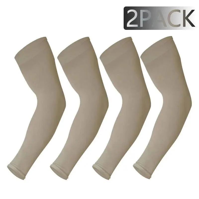 Black Men Unisex Cooling Arm Sleeves Cover Cycling Running Sun Protection Outdoor Activities Hide Tattoos Sleeve Cooling Sports Sleeve For Basketball Golf Football