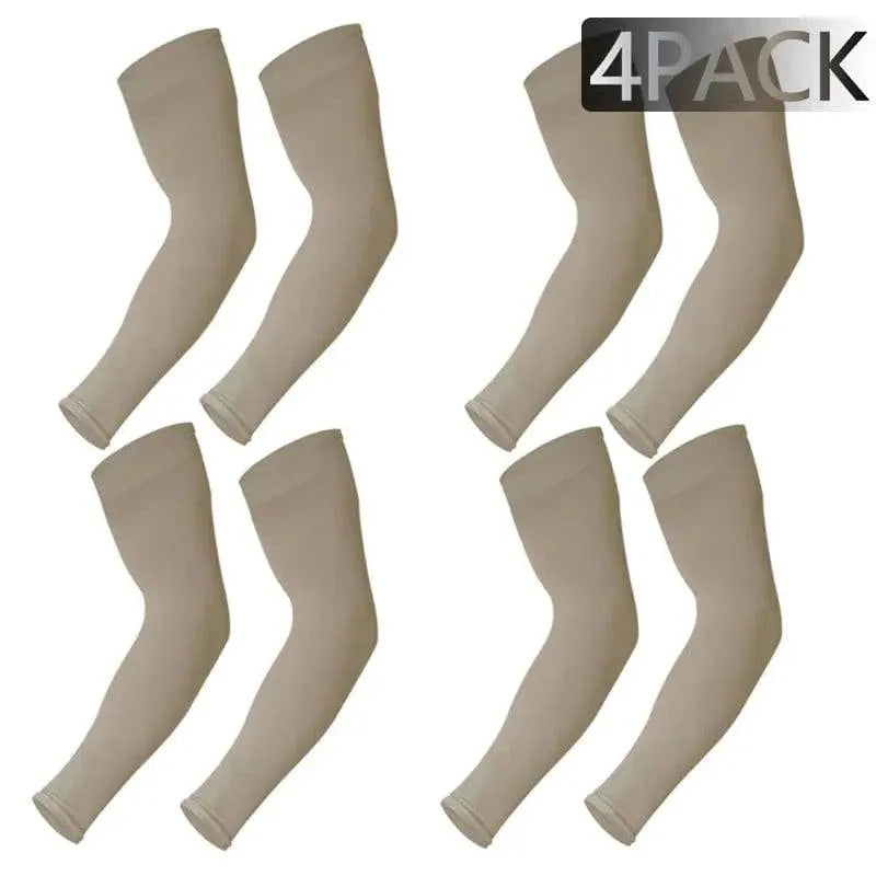 Black Men Unisex Cooling Arm Sleeves Cover Cycling Running Sun Protection Outdoor Activities Hide Tattoos Sleeve Cooling Sports Sleeve For Basketball Golf Football