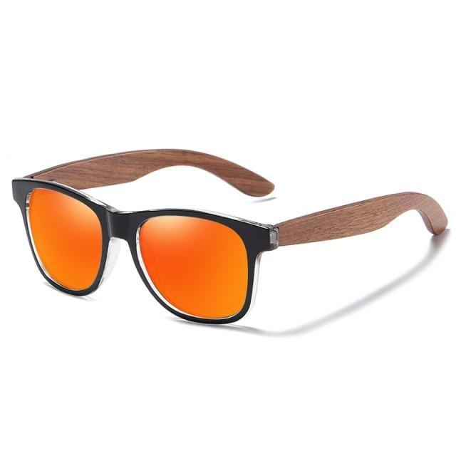 Black Men Wood Frame Sunglasses Mirror Polarized Sun Glasses For  Male Wooden Temples Sunglass Vintage Design Summer UV Protection Lightweight Frames Sunglasses For Men