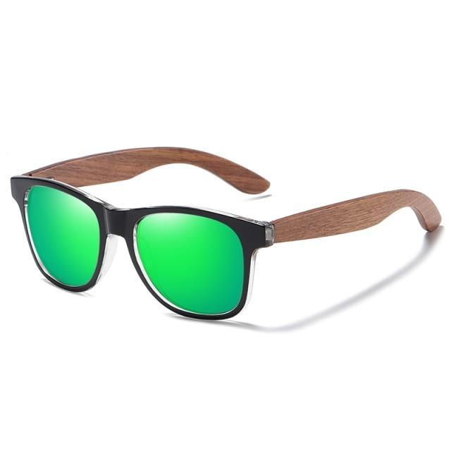 Black Men Wood Frame Sunglasses Mirror Polarized Sun Glasses For  Male Wooden Temples Sunglass Vintage Design Summer UV Protection Lightweight Frames Sunglasses For Men