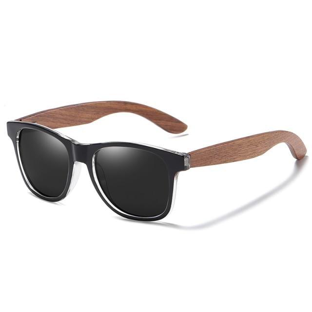 Black Men Wood Frame Sunglasses Mirror Polarized Sun Glasses For  Male Wooden Temples Sunglass Vintage Design Summer UV Protection Lightweight Frames Sunglasses For Men
