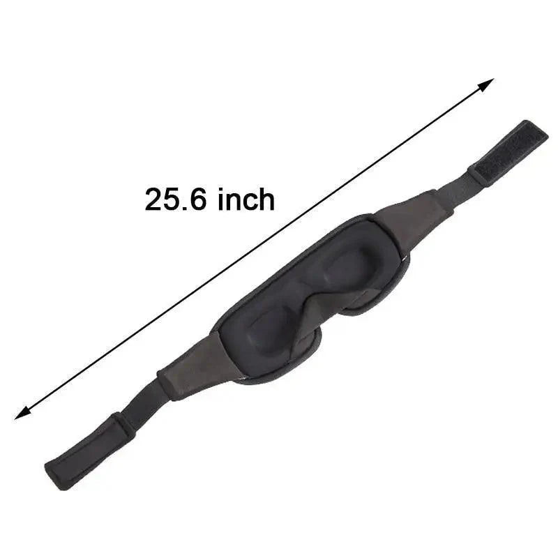 Black  Soft Padded Sleeping Mask For Eyes Lightweight Blindfold Night Mask Modern Adjustable Super Smooth Eye Patch For Sleep