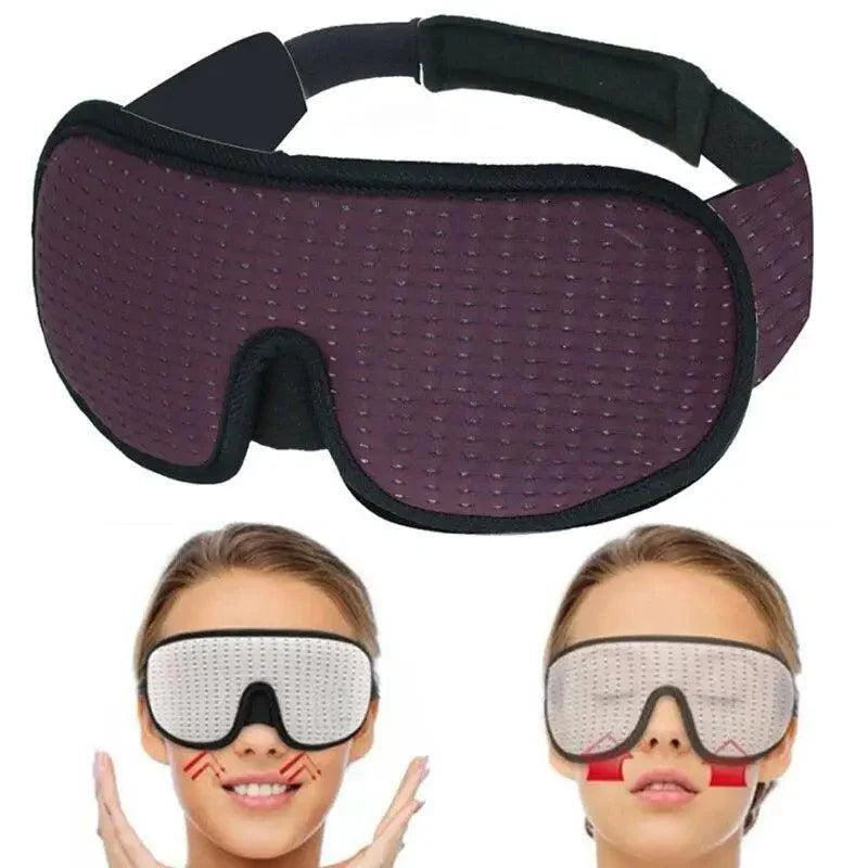 Black  Soft Padded Sleeping Mask For Eyes Lightweight Blindfold Night Mask Modern Adjustable Super Smooth Eye Patch For Sleep