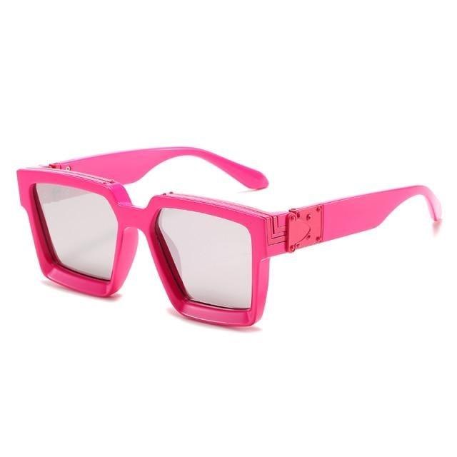 Black Vintage Design Sunglasses Luxury Design Stylish Classic  Sunglasses For Women Fashionable Trending Rectangle Shape Sunglasses For Ladies Summer UV400 Shades For Female