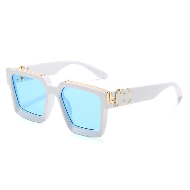Black Vintage Design Sunglasses Luxury Design Stylish Classic  Sunglasses For Women Fashionable Trending Rectangle Shape Sunglasses For Ladies Summer UV400 Shades For Female